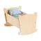 Kaplan Early Learning Company Wooden Doll Cradle with Pillow and Blanket